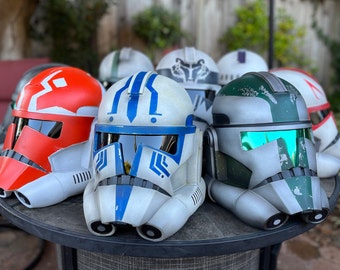 Resin Cast Clone Trooper Helmet | Custom Painted Clone Trooper Helmet | Raw Cast Helmet | Star Wars Inspired Cosplay Helmet