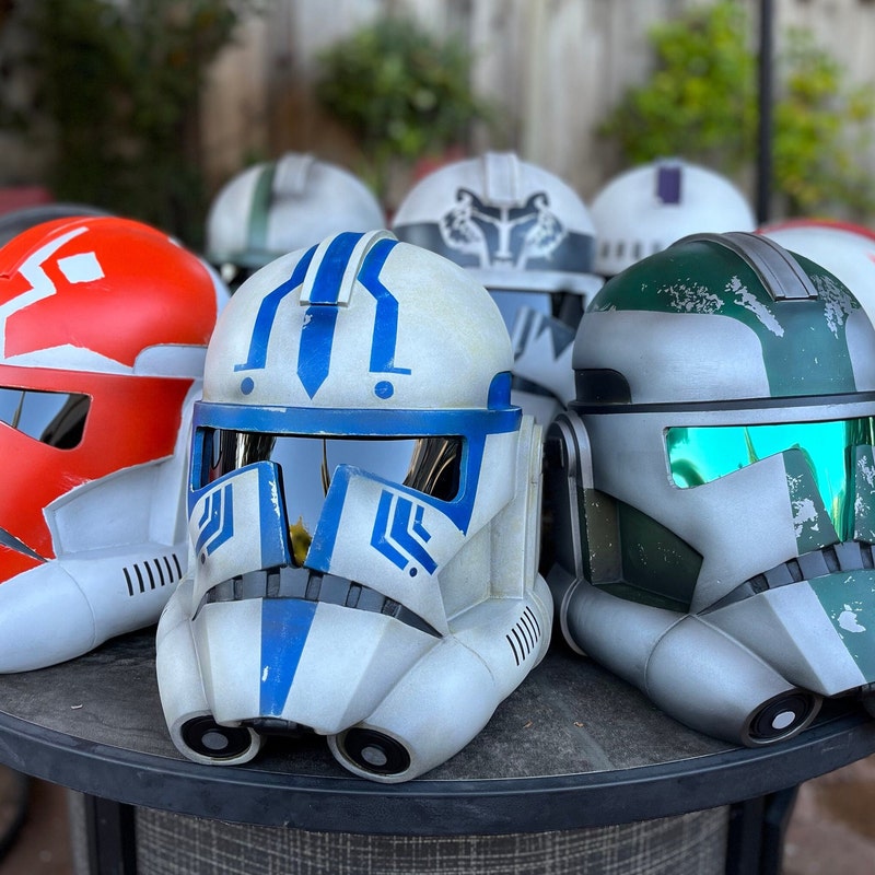 Custom Clone Trooper Helmets Cosplay Etsy