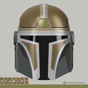 The Grenadier | Custom Mandalorian Helmet | 3D Printable STL File