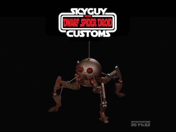 Mini Dwarf Spider Droid | 3D Print File | Star Wars Droid Inspired Collectible | Digital File | Inspired by Micro Galaxy Squadron