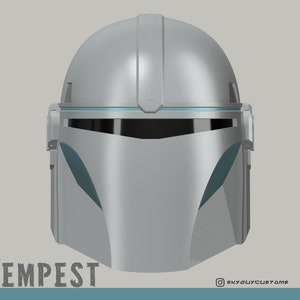The Tempest | Custom Mandalorian Helmet | 3D Printable STL File