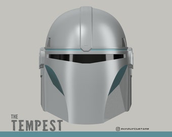 The Tempest | Custom Mandalorian Helmet | 3D Printable STL File