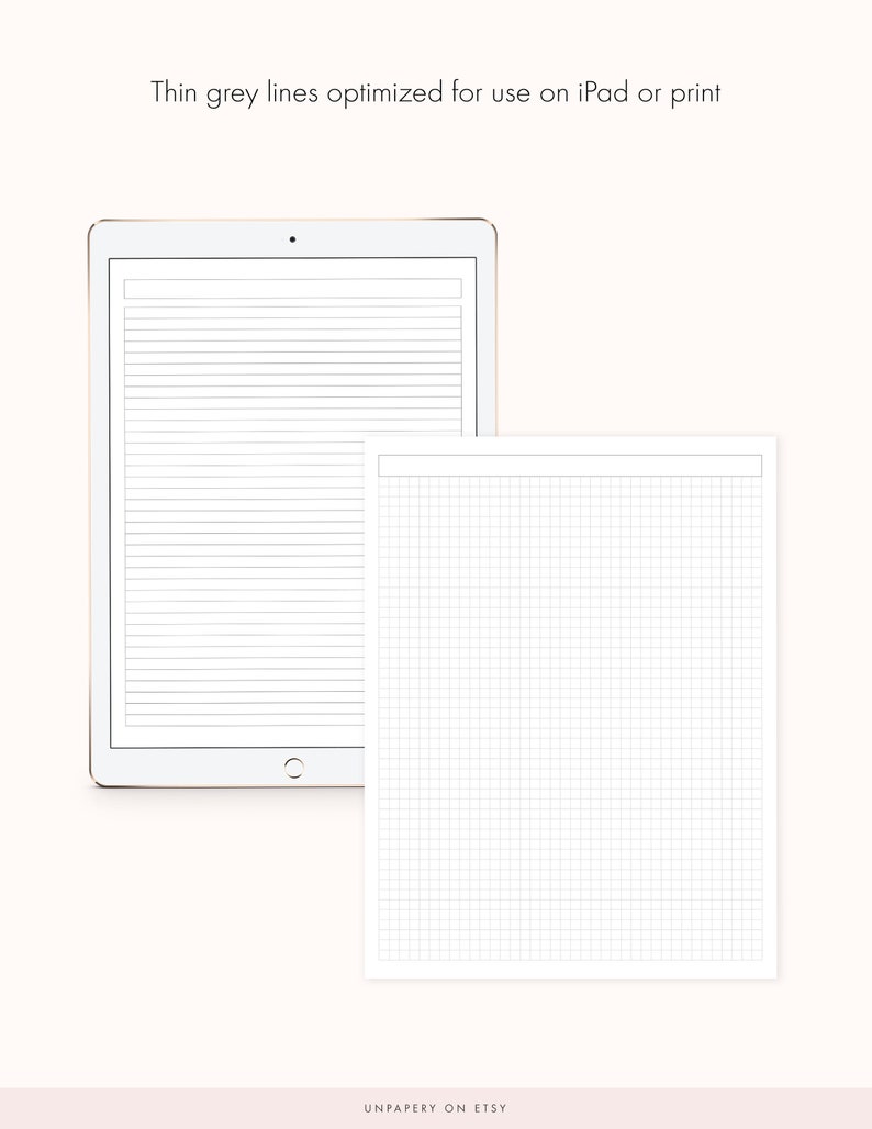 Digital Note Taking Paper Templates for Goodnotes Notability Etsy