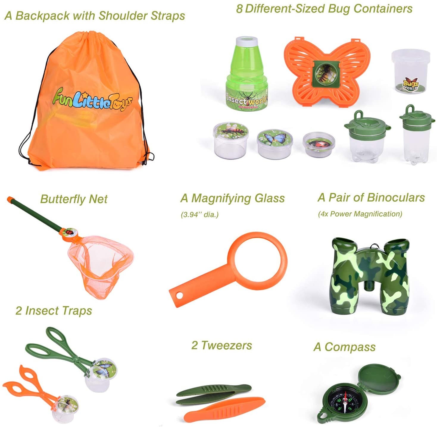 18piece nature exploration kit for kids AllOut BugBagger Etsy
