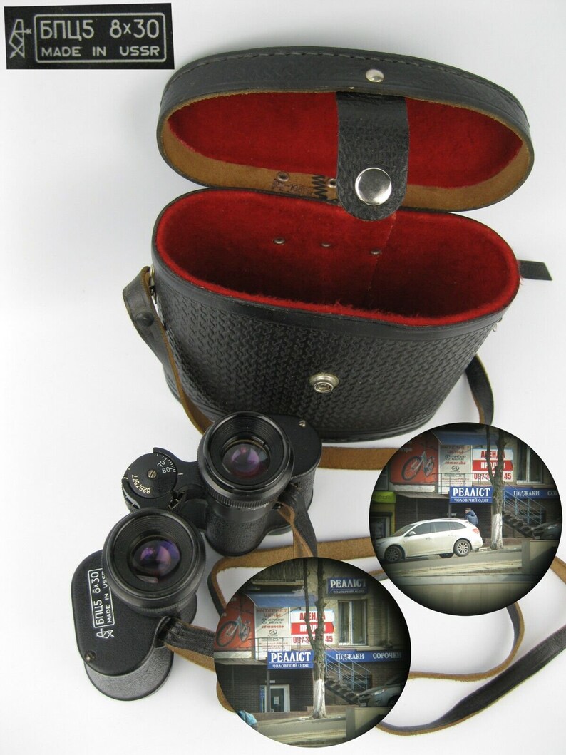 Vintage Binoculars Made in Soviet Union BPC 5 8X30 USSR Etsy
