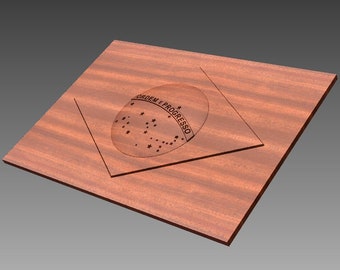 Brasilien Flat Flag, CNC und STL Datei, 3D STL Brasilien Flagge