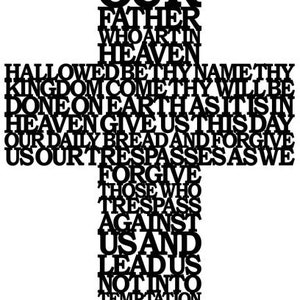 Our Father Cross in English
