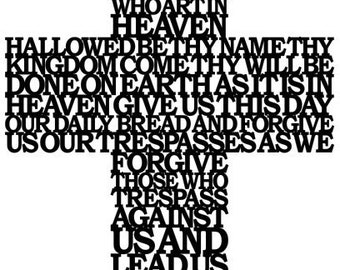 Vater unser Kreuz auf englisch