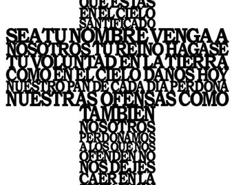 Vater unser Kreuz in spanischer Sprache