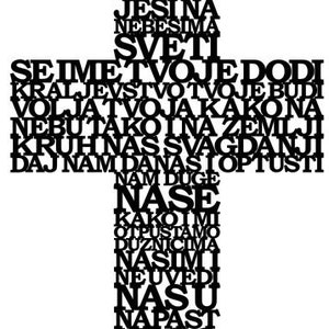 Our Father Cross in Croatian language