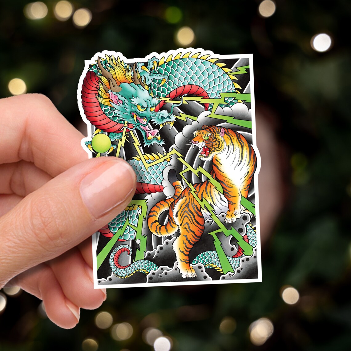 Irezumi Ryu Ryu Dragon & Tiger Traditional Hand Drawn Irezumi Tattoo Flash Fine Art ...