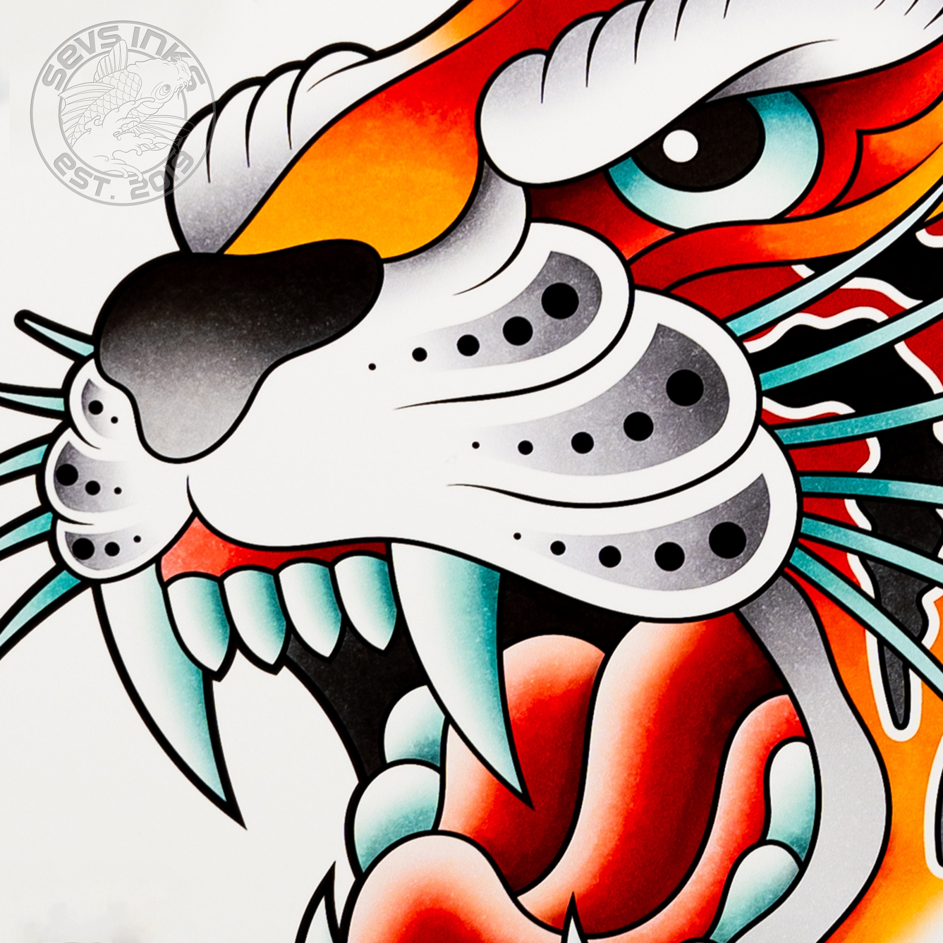 Livre De Motifs De Tatouage Tigre - Style Gongbi à L'encre De Chine - Neuf Sous Blister