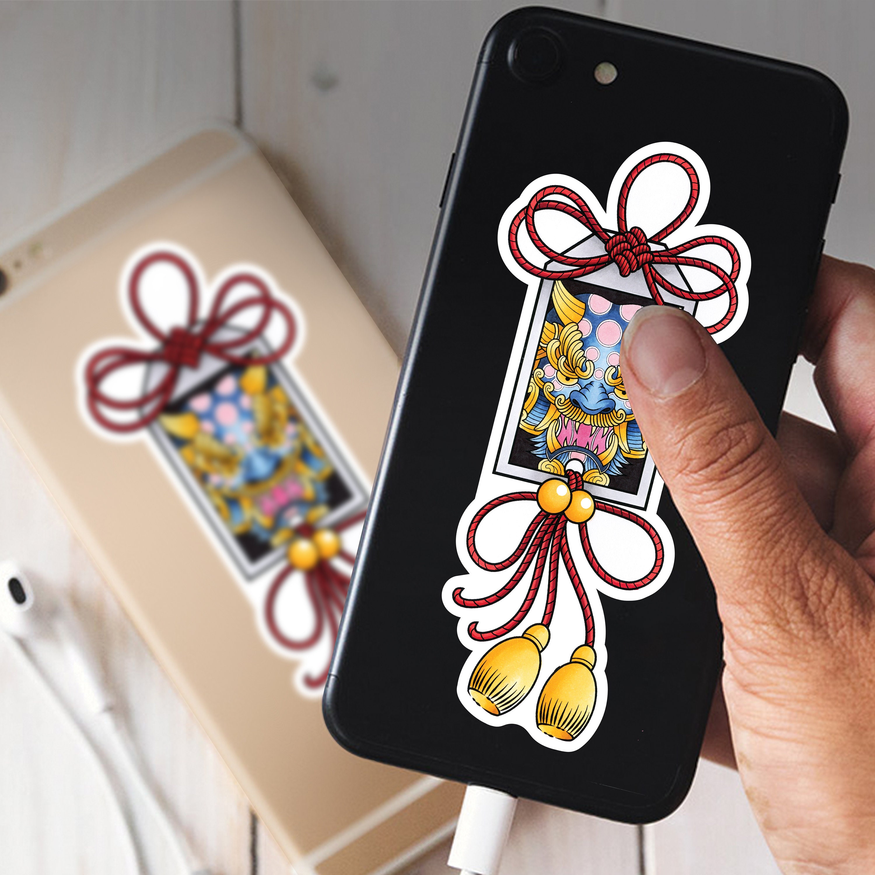 Omamori Traditional Japanese Lucky Charm Tattoo Flash Hand Etsy