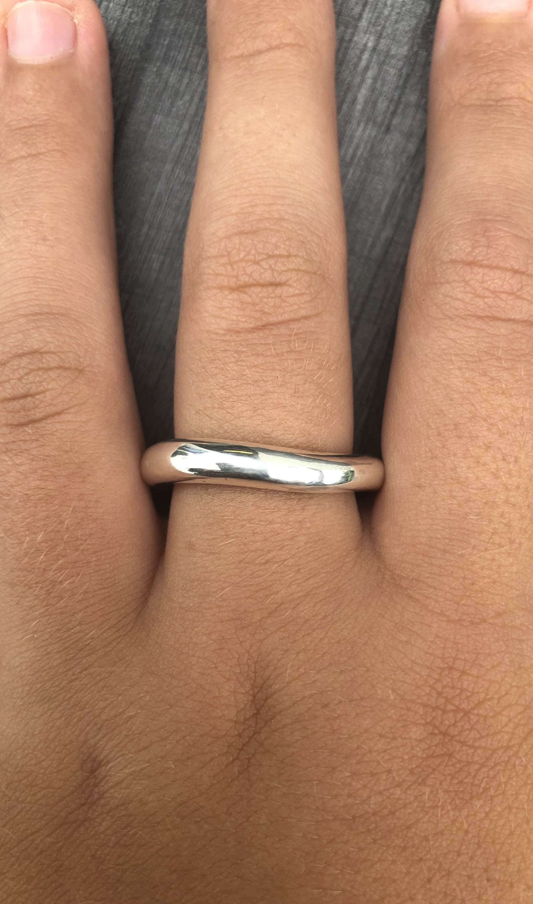 Chunky Wave Ring. Chunky Silver Ring, Freeform Ring, Wave
