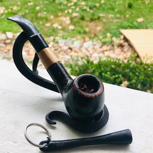 Handmade Pipe Tamper Keychain, Made By Blacksmith