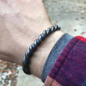 Handmade Twisted Iron Bracelet