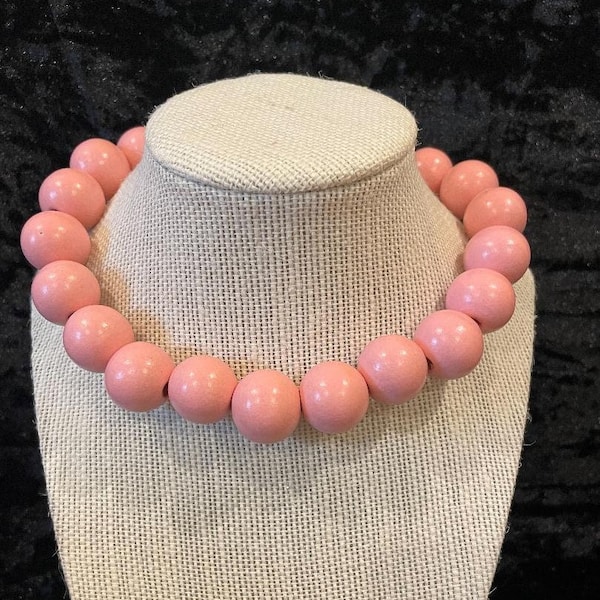 Pink Harry Styles inspired 20mm bead necklace