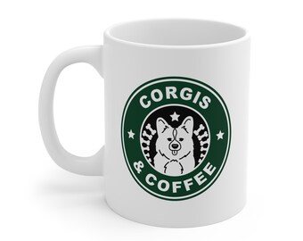 Corgis and Coffee Mug