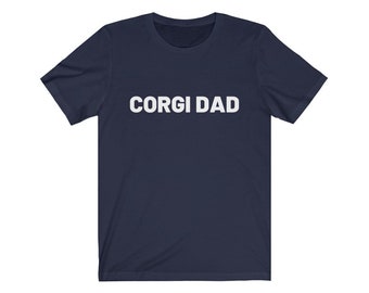 Corgi Dad Tshirt for Dog Fathers