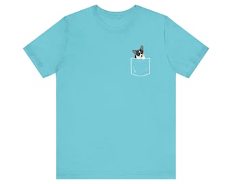 Tri-Corgi Pocket Tshirt Short Sleeve