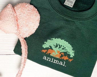 Animal Kingdom bordado sudadera / bordado DAK, animal, árbol de la vida Disney World / Disney Parks sudadera / Disney Apparel