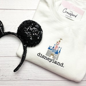 Disneyland. Embroidered Sweatshirt | Embroidery Magic Castle Disney World | Disney Parks Sweatshirt