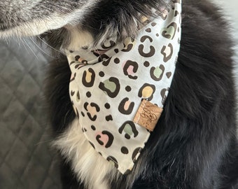 Multicolored Cheetah Tie On Dog Bandana - Dog Picture Ideas - Cheetah Print Bandana