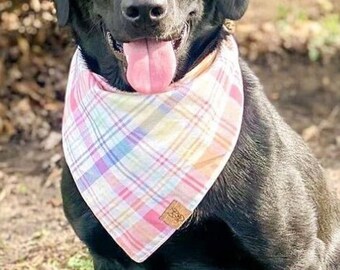 Easter Dog Bandana - Spring Dog Bandana - Colorful Dog Bandana - Tie On Dog Bandana