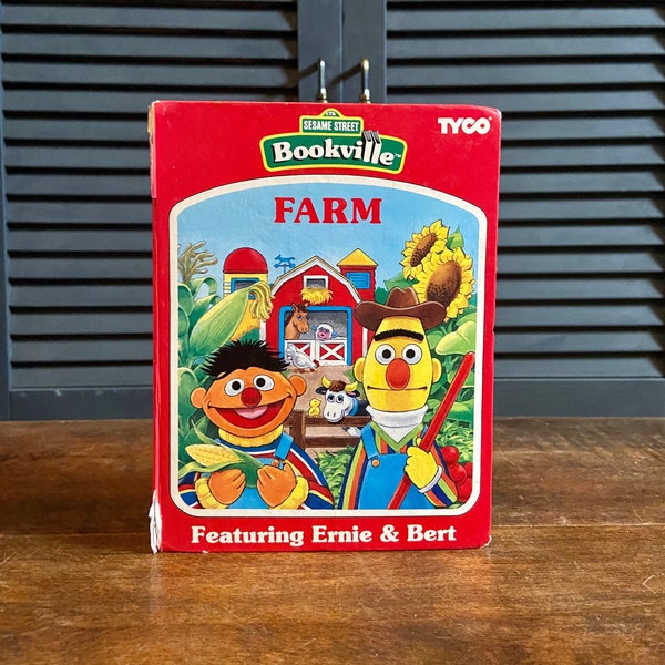 Vintage Sesame Street playset Ernie & Bert's Farm Bookville by Tyco 1990