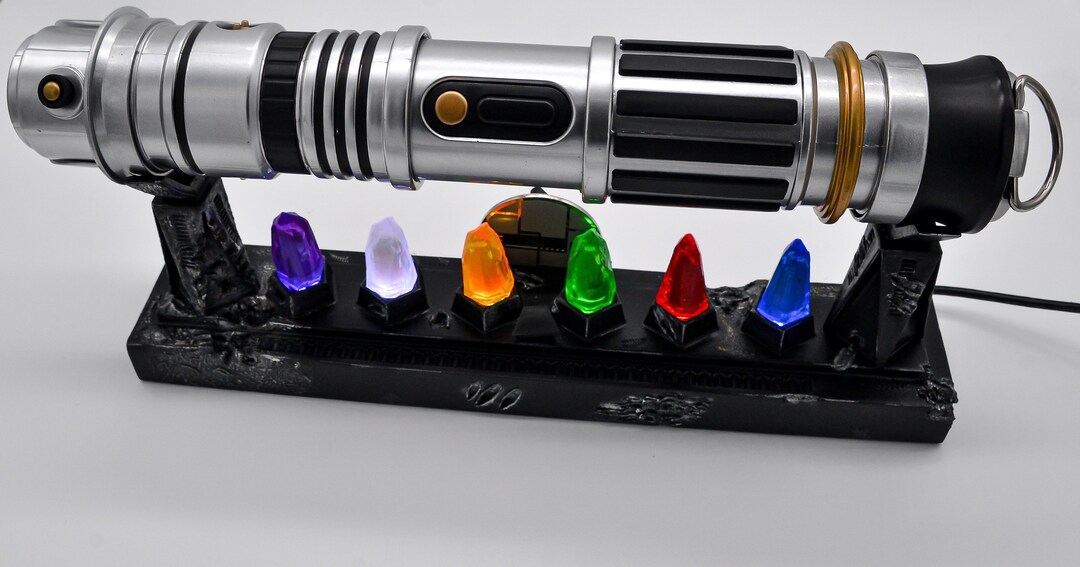 Star Wars Savi's Lightsaber Display Stand With LED Kyber Etsy Canada