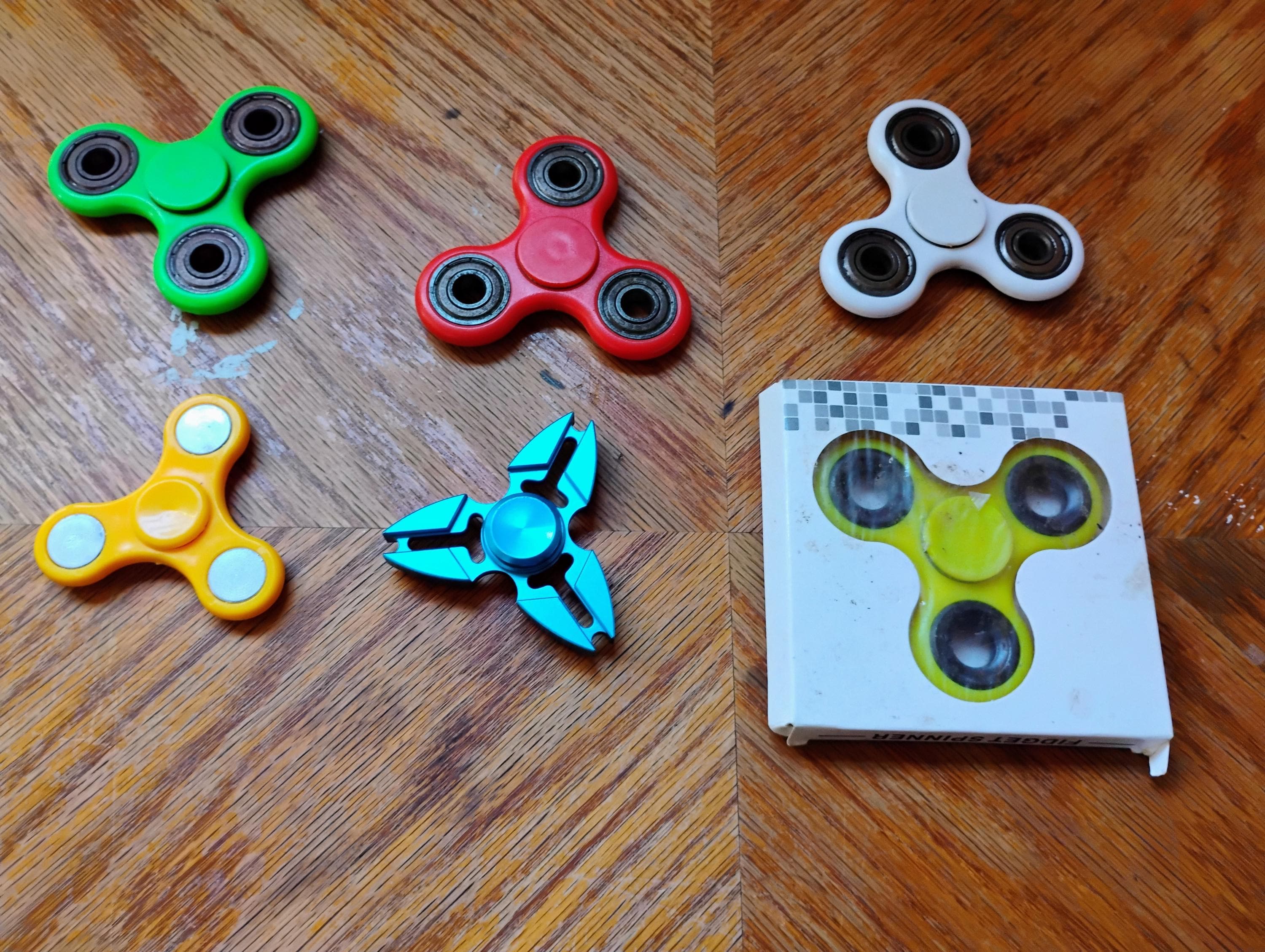 Fidget spinners, choice