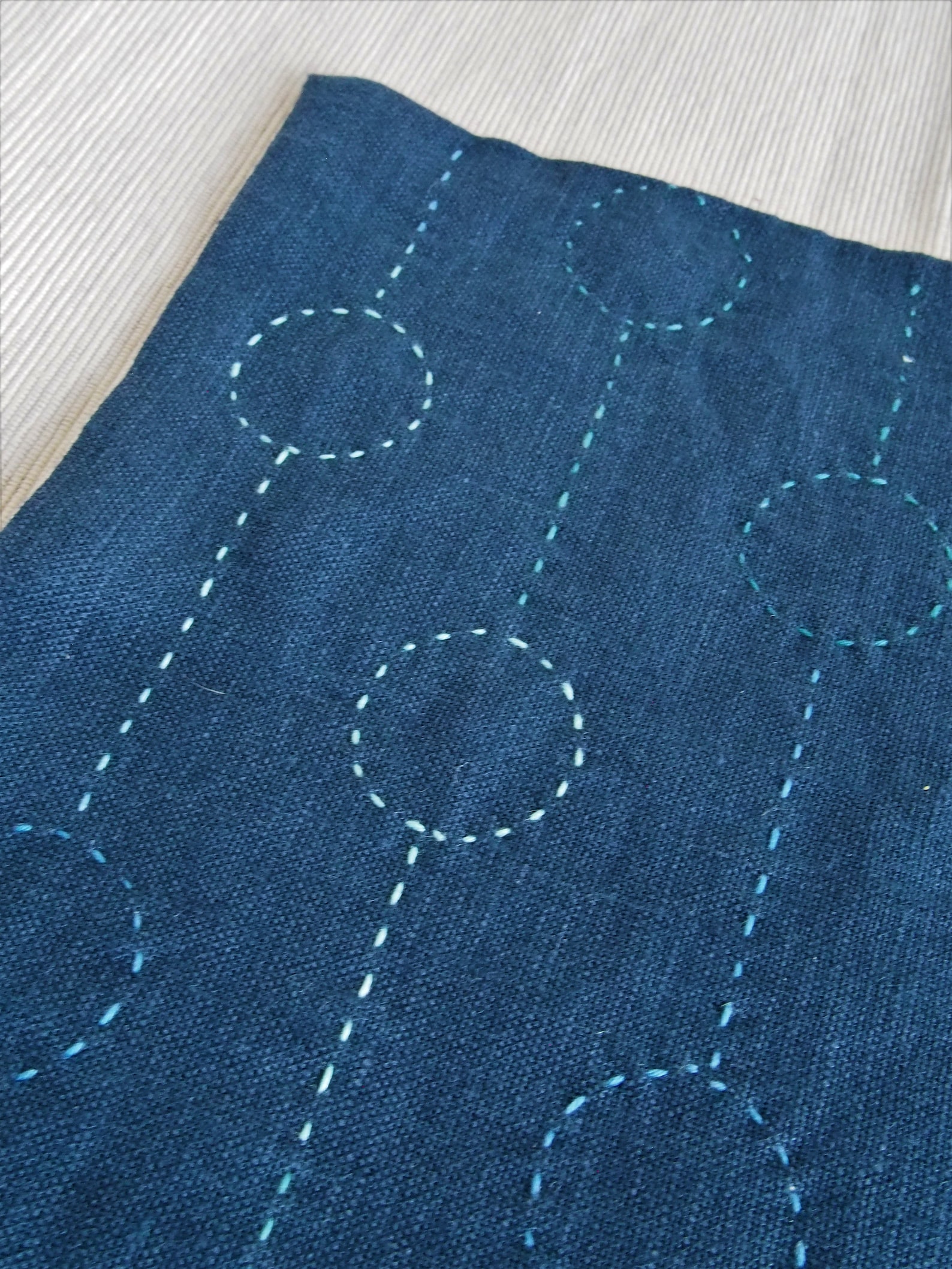 Modern Sashiko Handmade Japanese Sashiko Embroidery Etsy