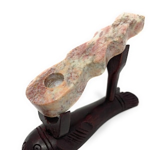 Matchpipe feito à mão em forma de leque torcido, pedra cortada, cachimbo de tabaco de 4 polegadas - elegante cachimbo de bolso de alta qualidade