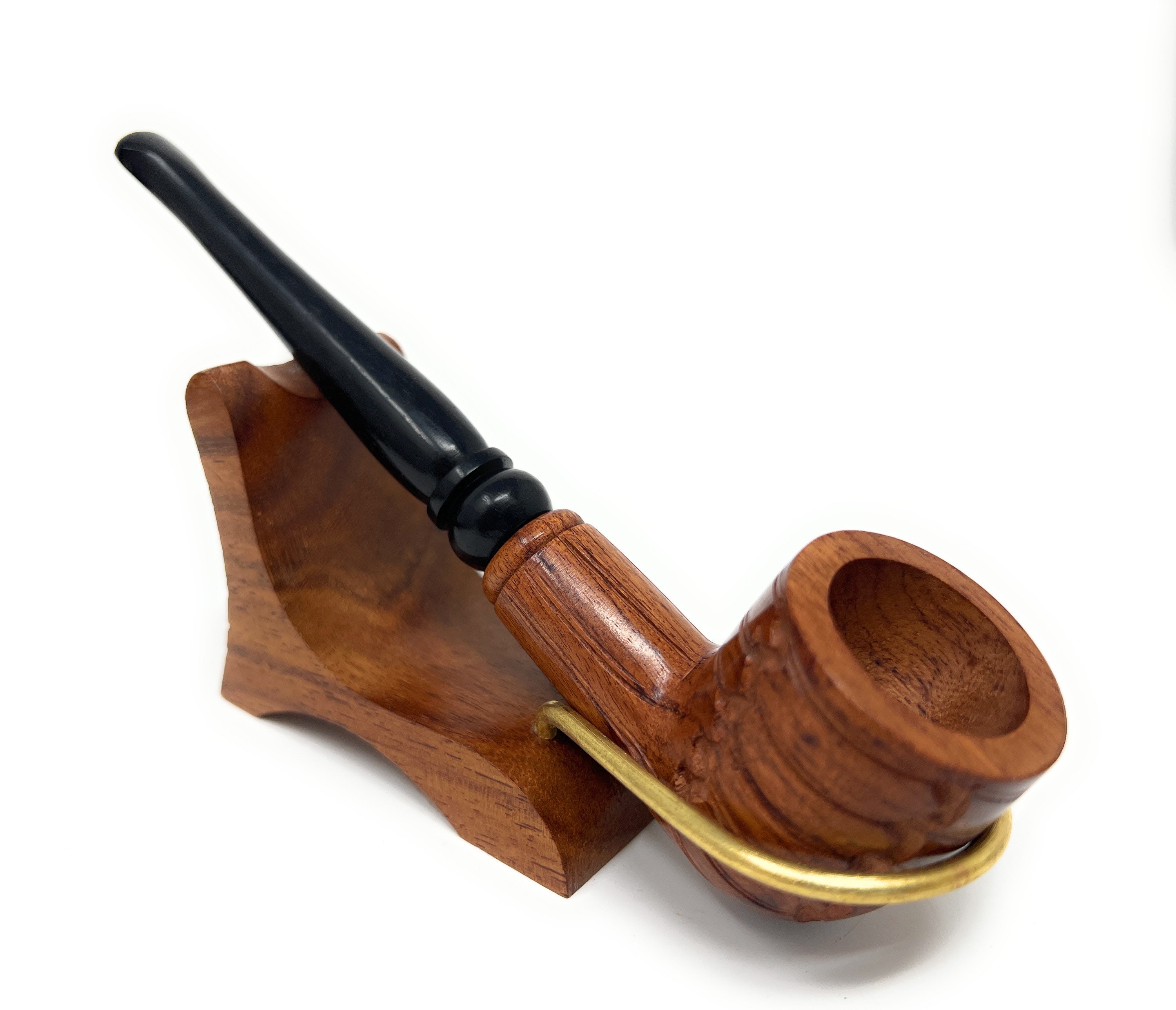 I made this experimental tobacco pipe out of Olive Wood in epoxy resin. Any  tips on how to polish it to make it more clear? : r/woodworking