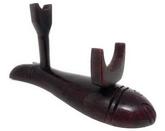 Hand Carved Fish Tobacco Pipe Stand – Churchwarden Pipe Rack
