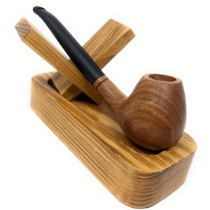 Handcarved Cigar Lovers 2 in1 Walnut Wood Ashtray Tobacco Pipe Stand- Home ashtray Car Ashtray Cigar stand Cigar holder Tobacco Pipe Stand