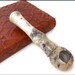 Hand Carved 4 inch long Scoop bowl Stone Smoking Pipe Onyx Marble Stone Pocket Tobacco Pipe 