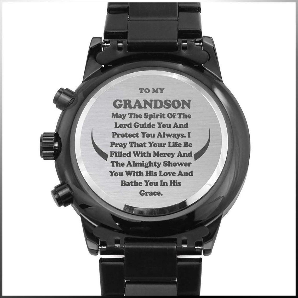 Grandson Gifts From Grandparents Engraved Watch For Men Etsy