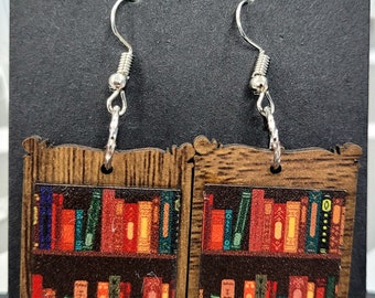Book Case Earring SVG