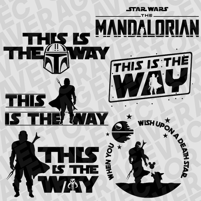 Download 18 PACK Mandalorian Bundle Baby Yoda SVG Star Wars dxf | Etsy
