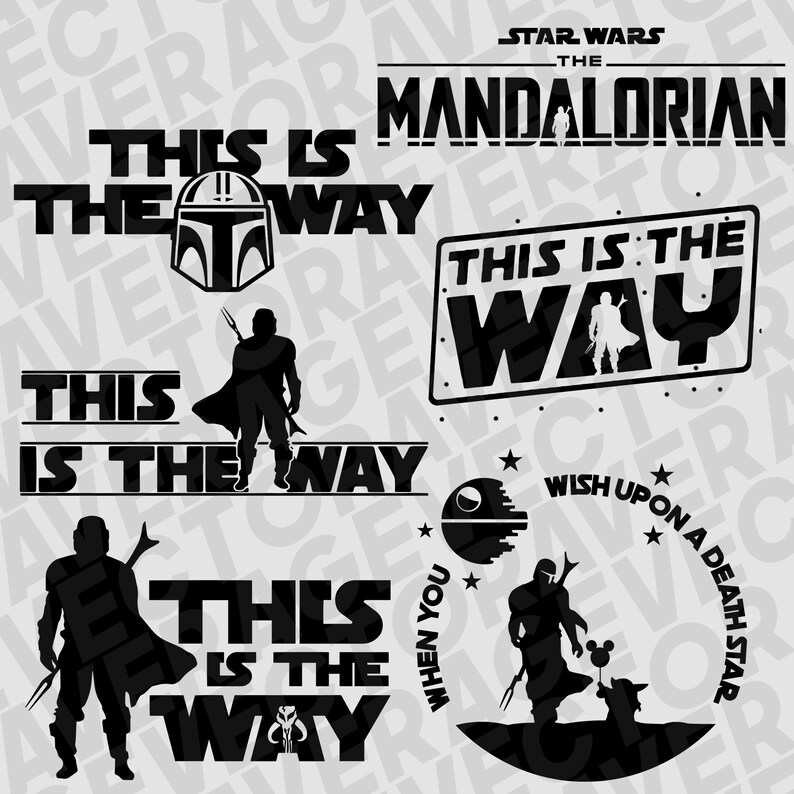 Download 18 PACK Mandalorian Bundle Baby Yoda SVG Star Wars dxf | Etsy