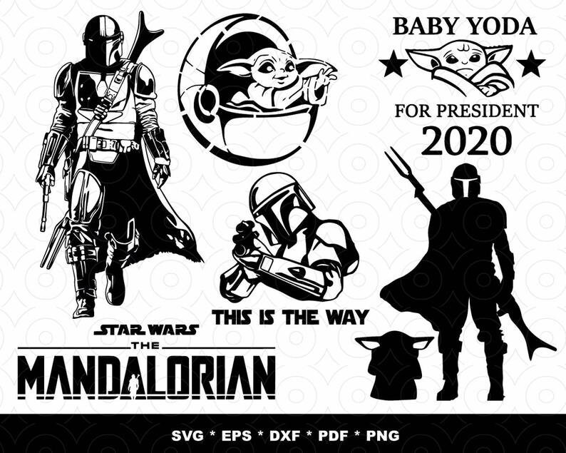 Download 700 PACK Mandalorian and Baby Yoda MEGA Bundle Star Wars ...