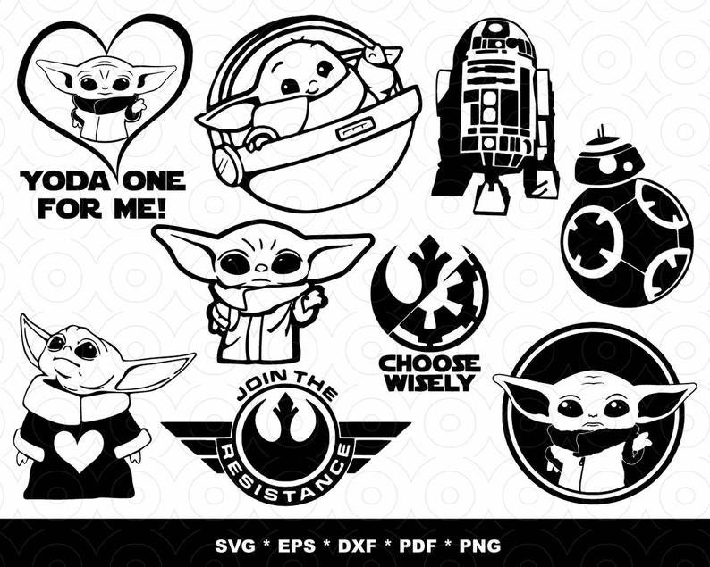 Download 700 PACK Mandalorian and Baby Yoda MEGA Bundle Star Wars ...