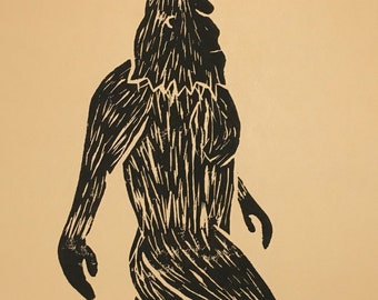 Big Foot ~ Block Print
