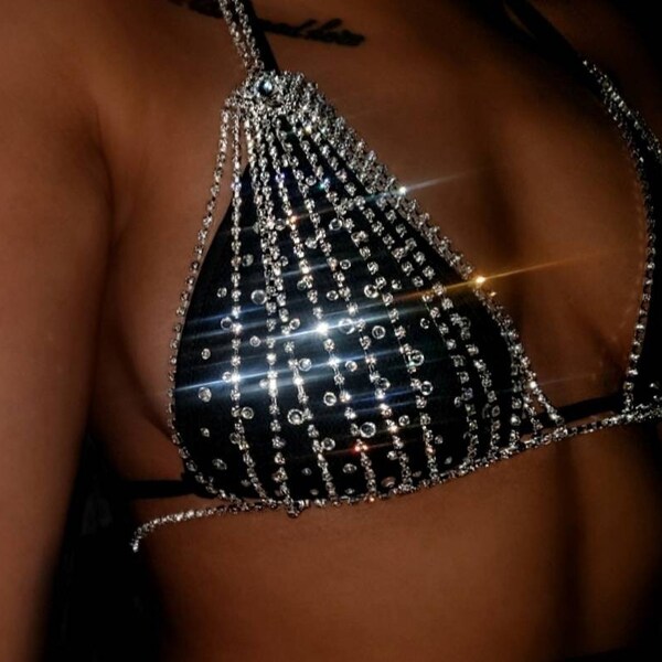 Rhinestone Bikini Etsy