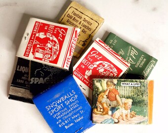 Lot of Vintage Restaurant & Services Advertisement Matchbooks | Collectible
