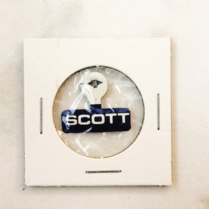 Vintage Scott Political Campaign Button | Tin Litho Pin Back