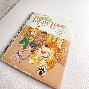 Vintage A Little Golden Book | Sesame Street: Puppy Love | 1983 | #109-56