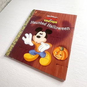 Vintage A Little Golden Book | Walt Disney&#39;s Mickey & Friends Haunted Halloween | 1998 | First Edition