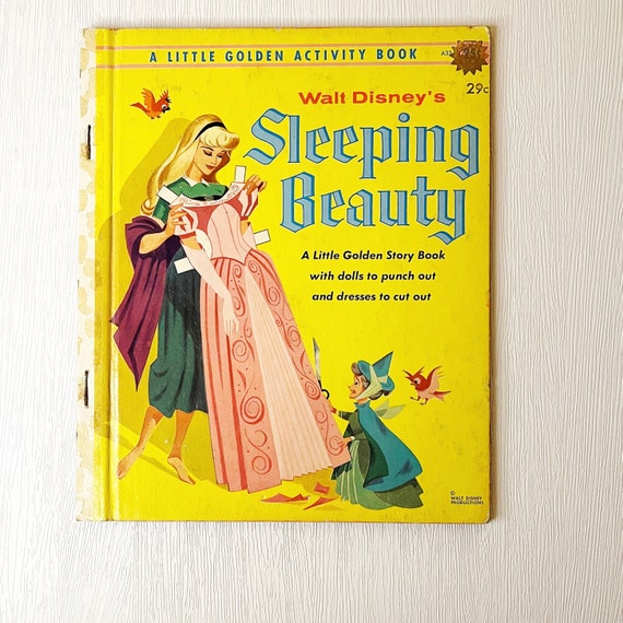 Vintage A Little Golden Activity Book | Walt Disney's Sleeping Beauty |  First Edition "a" | 1959 | #A33 - Etsy